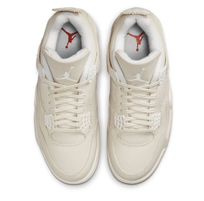4 Blank Retro Canvas Air Jordan DQ4909-100 0725